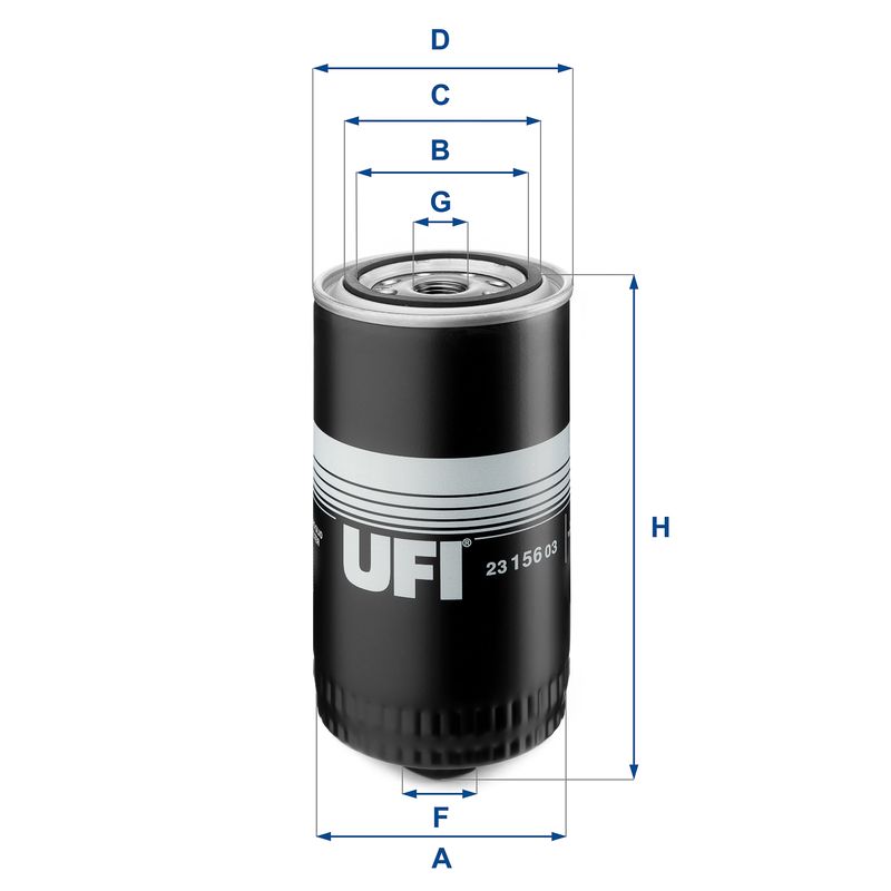 Масляный фильтр UFI 2315603