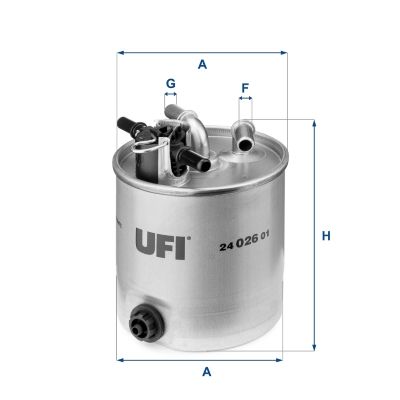 Топливный фильтр UFI 2402601