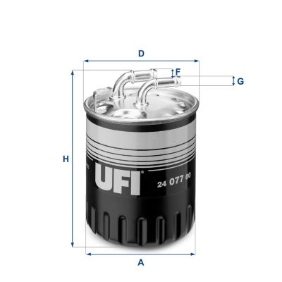 Топливный фильтр UFI 2407700