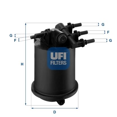 Топливный фильтр UFI 2408600