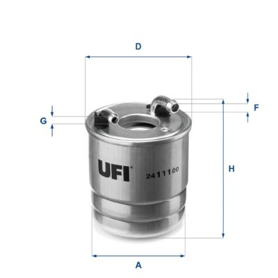 Топливный фильтр UFI 2411100