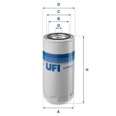 Топливный фильтр UFI 2434900