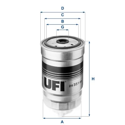 Топливный фильтр UFI 2435100