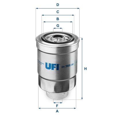 Топливный фильтр UFI 2436600