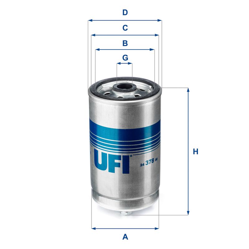 Топливный фильтр UFI 2437800