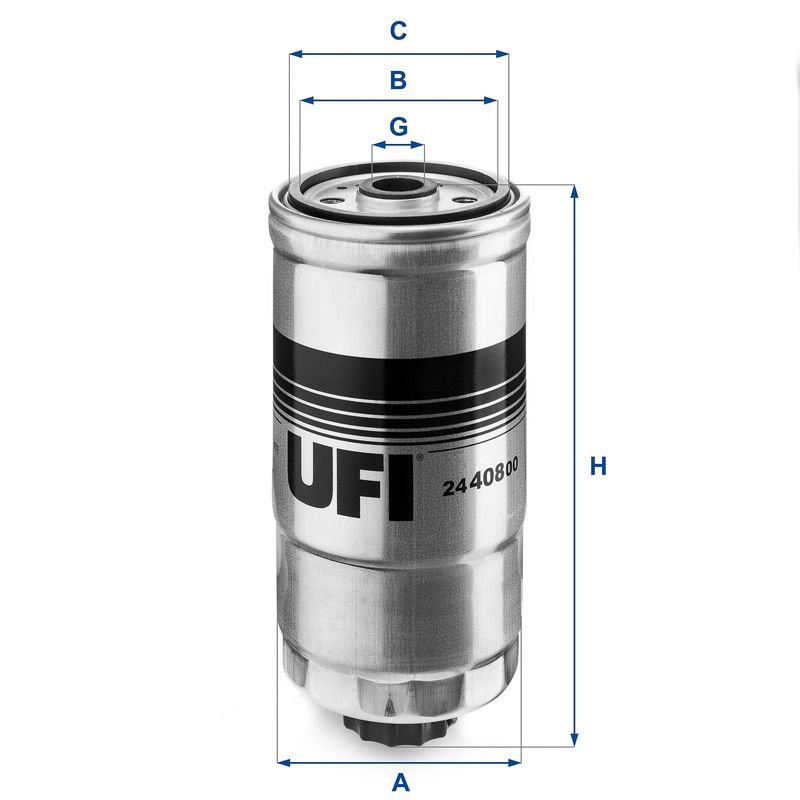 Топливный фильтр UFI 2440800