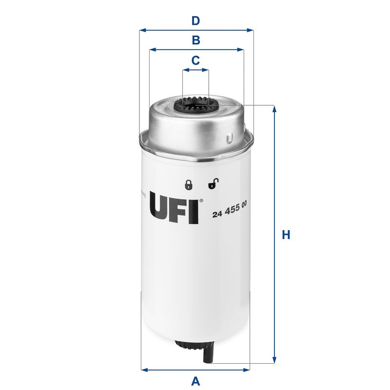 Топливный фильтр UFI 2445500