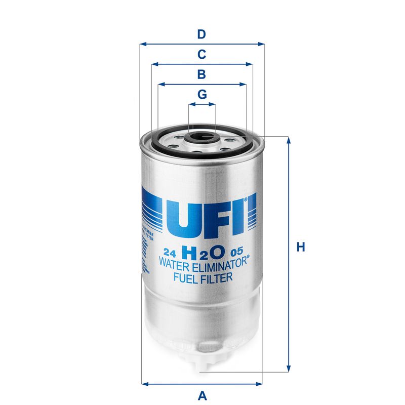 Топливный фильтр UFI 24H2O05