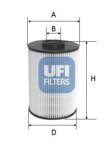 Топливный фильтр UFI 2603700