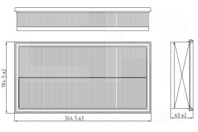 Воздушный фильтр CARVILLE TR371531