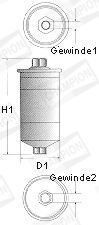 Топливный фильтр CHAMPION L203606