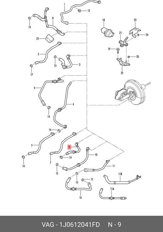 Запчасть VAG 1J0612041FD