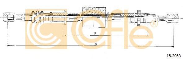 Трос Сцепления Mitsubishi Pickup L200/Forte Lo23-26G 4Wd 79-86
 Cofle 182053