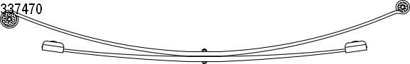 Многолистовая рессора COIL SPRINGS 1033747000