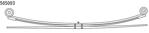 Многолистовая рессора COIL SPRINGS 1056509300