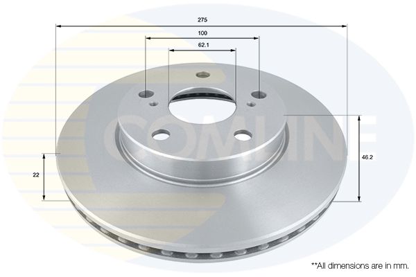 Тормозной диск COMLINE ADC01140V