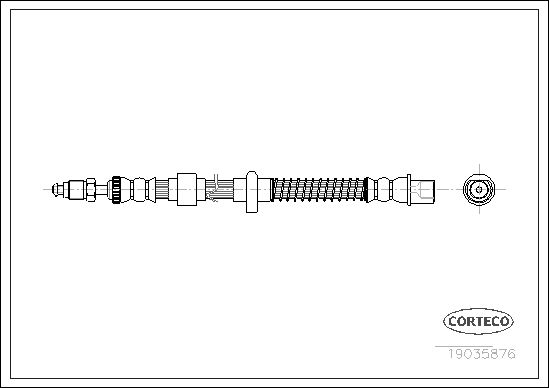 Тормозной шланг CORTECO 19035876