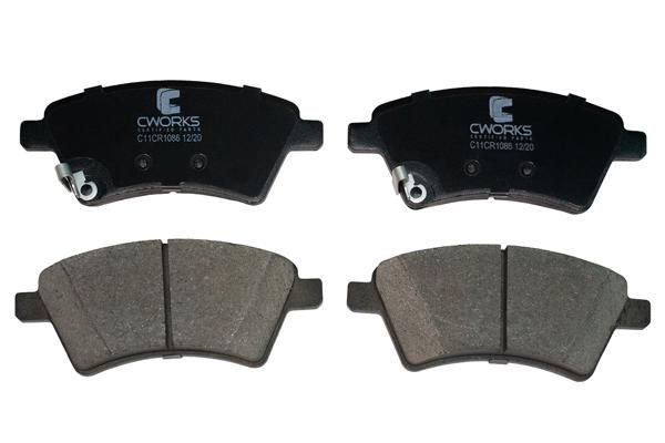 Комплект тормозных колодок, дисковый тормоз CWORKS C11CR1086