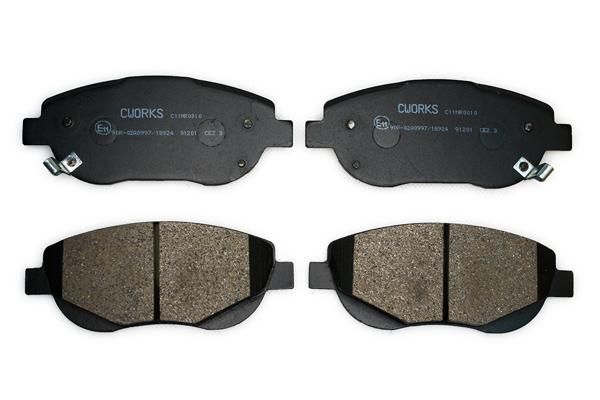 Комплект тормозных колодок, дисковый тормоз CWORKS C11NR0010