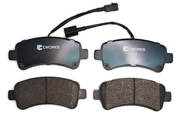 Комплект тормозных колодок, дисковый тормоз CWORKS C12CR0017