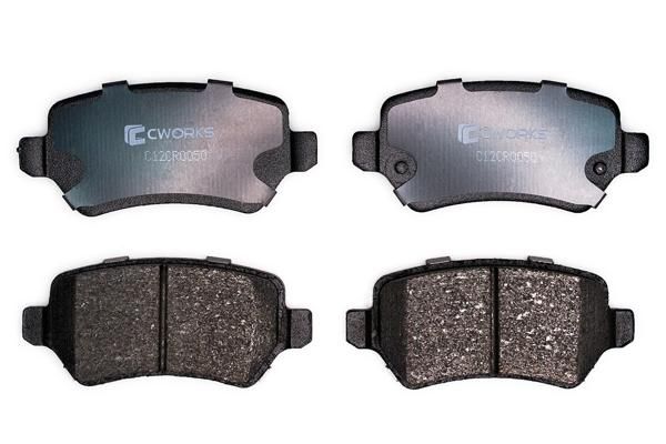 Комплект тормозных колодок, дисковый тормоз CWORKS C12CR0050
