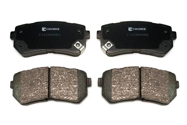 Комплект тормозных колодок, дисковый тормоз CWORKS C12CR0051