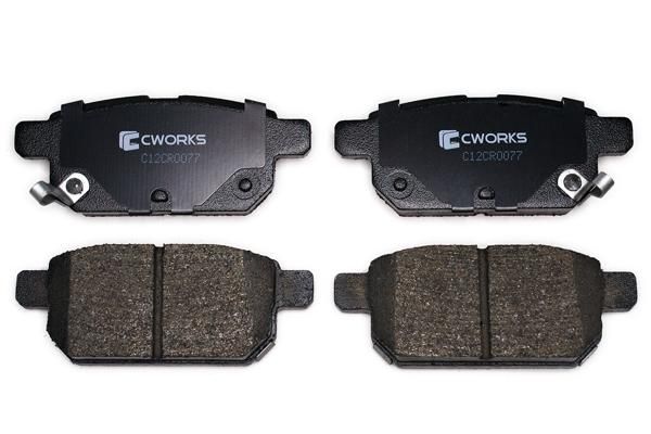 Комплект тормозных колодок, дисковый тормоз CWORKS C12CR0077
