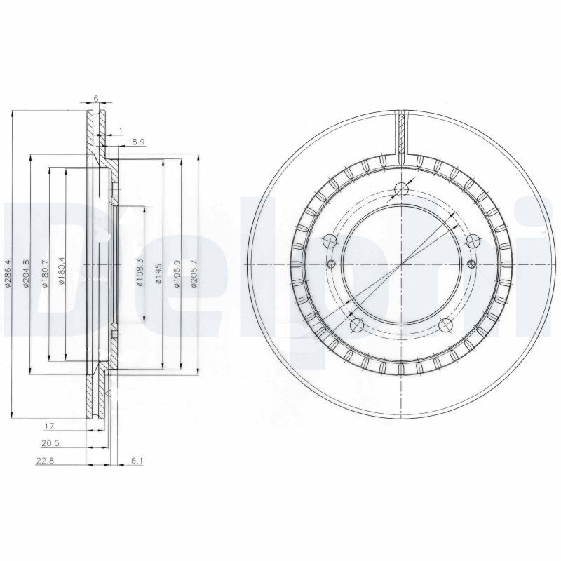 Тормозной диск DELPHI BG3820