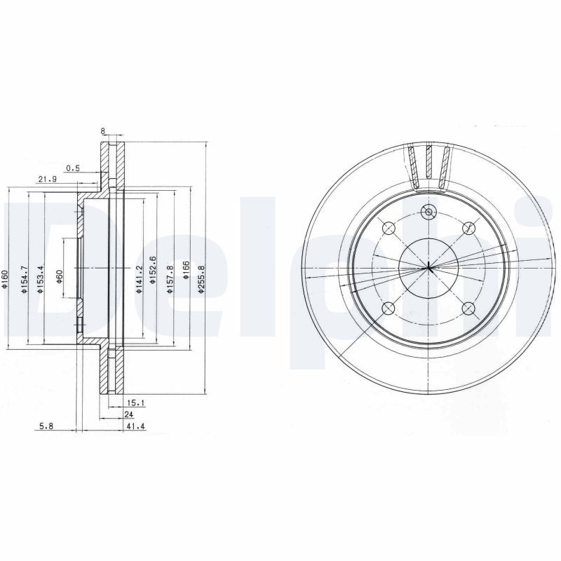 Тормозной диск DELPHI BG4003