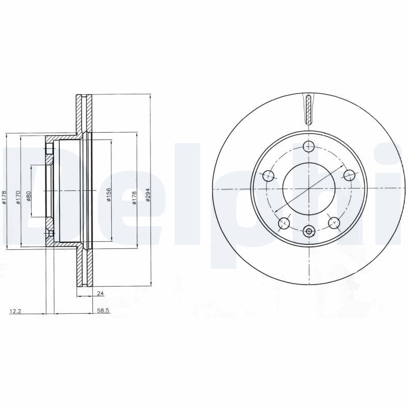 Тормозной диск DELPHI BG4023