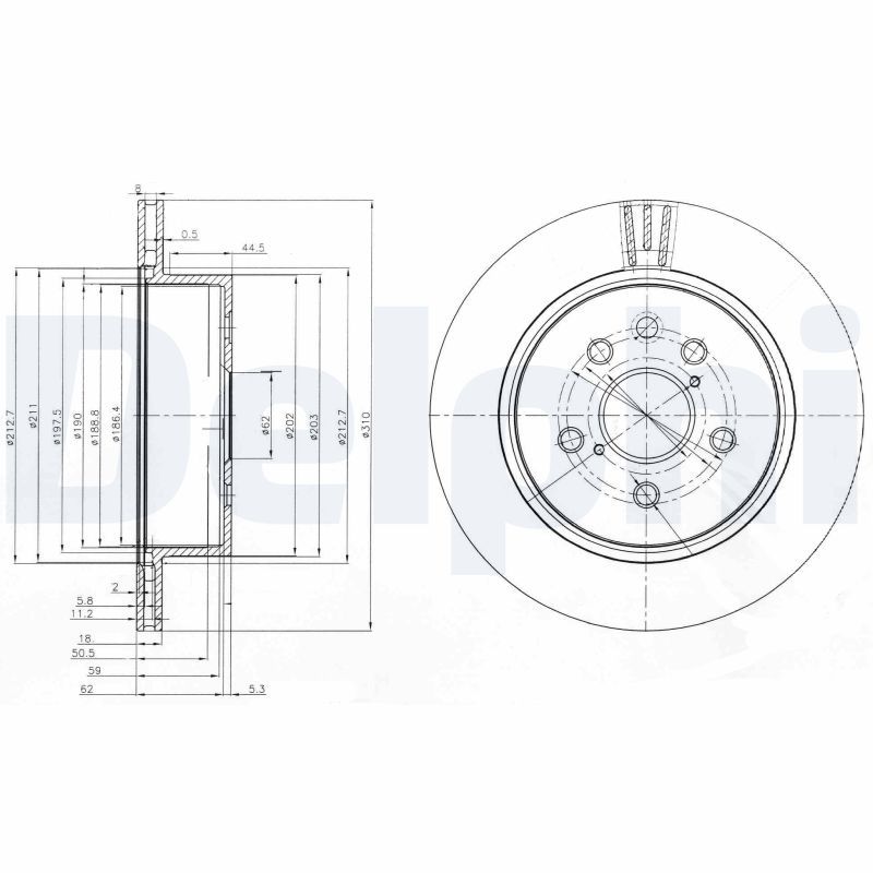 Тормозной диск DELPHI BG4024
