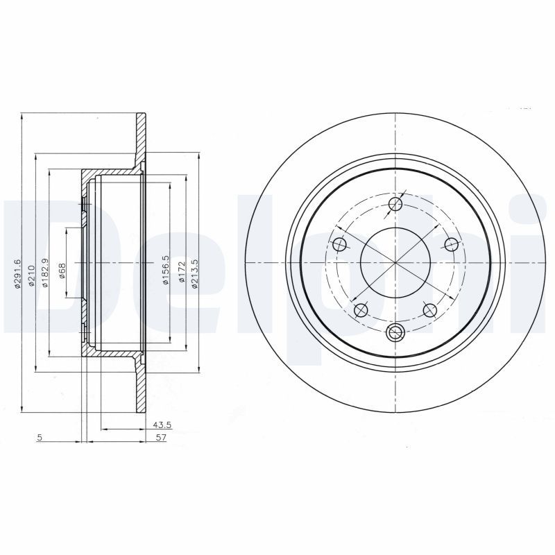 Тормозной диск DELPHI BG4108C