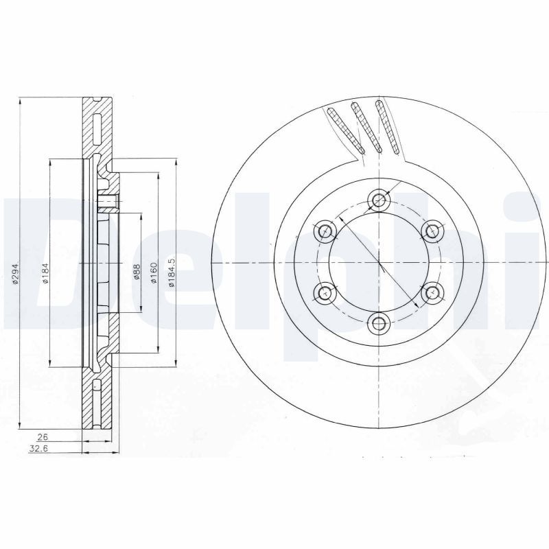 Тормозной диск DELPHI BG4112