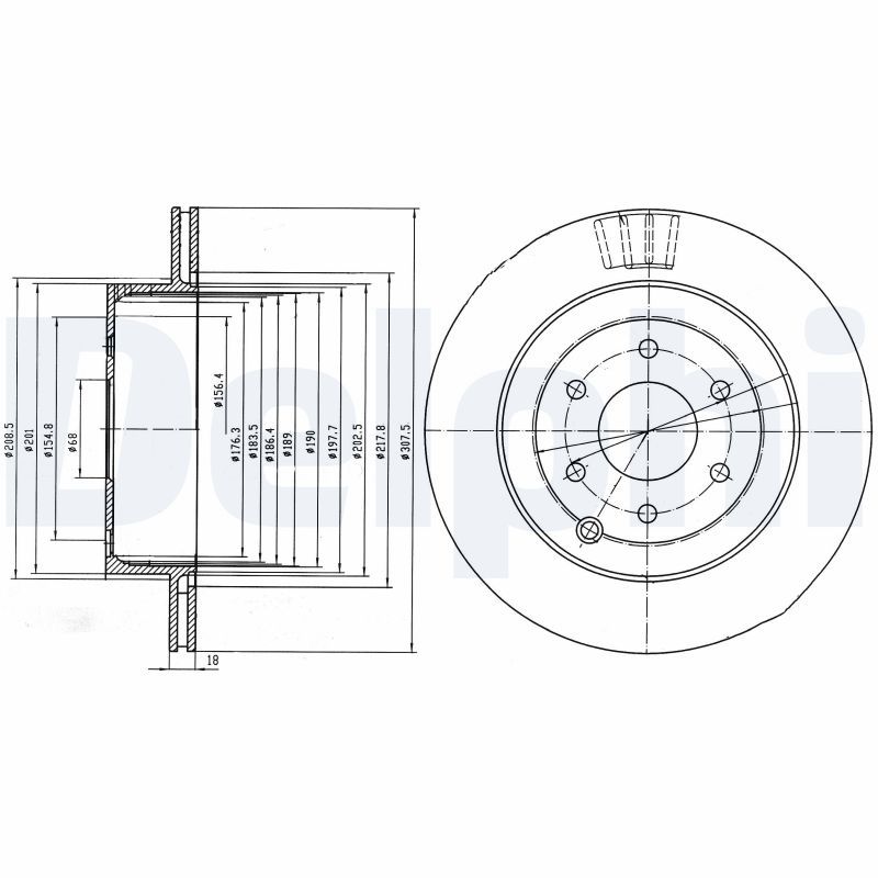 Тормозной диск DELPHI BG4174
