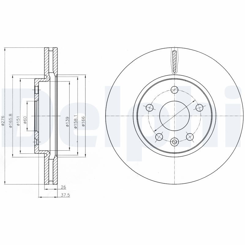 Тормозной диск DELPHI BG4191