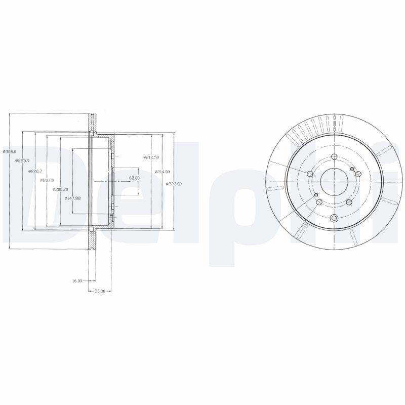 Тормозной диск DELPHI BG4329