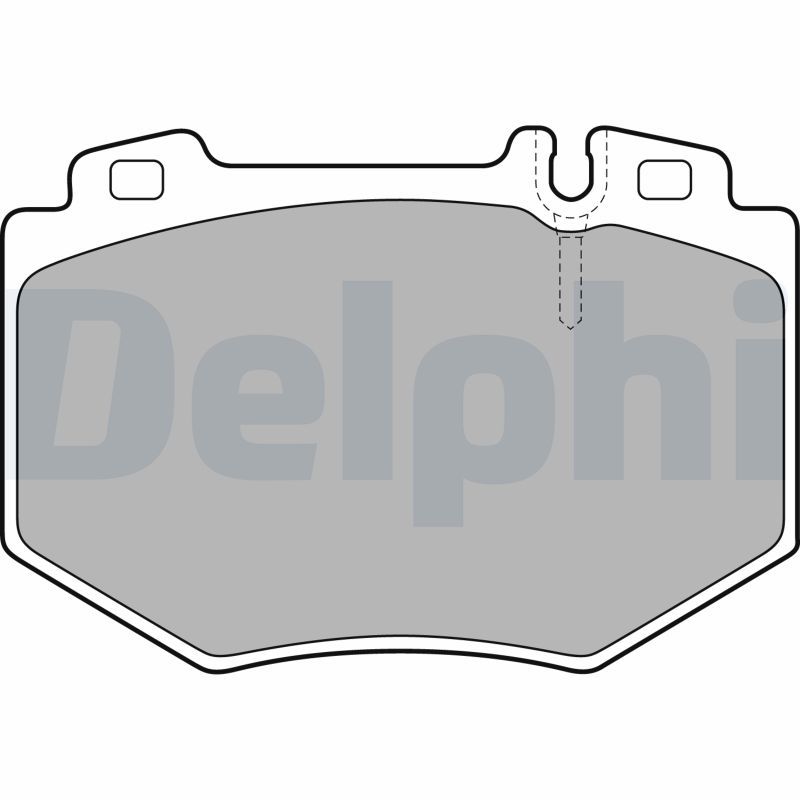 Комплект тормозных колодок, дисковый тормоз DELPHI LP1851
