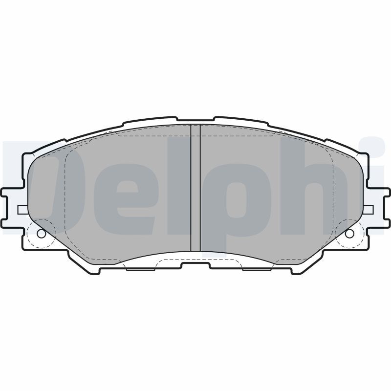 Комплект тормозных колодок, дисковый тормоз DELPHI LP2002