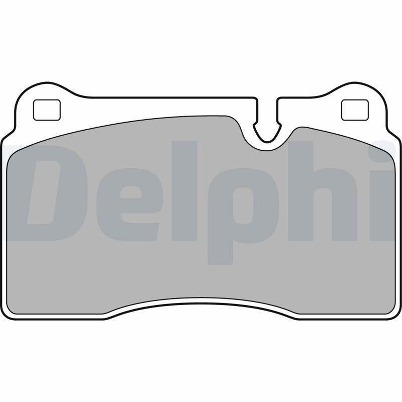 Комплект тормозных колодок, дисковый тормоз DELPHI LP2009