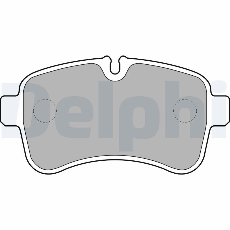 Комплект тормозных колодок, дисковый тормоз DELPHI LP2040