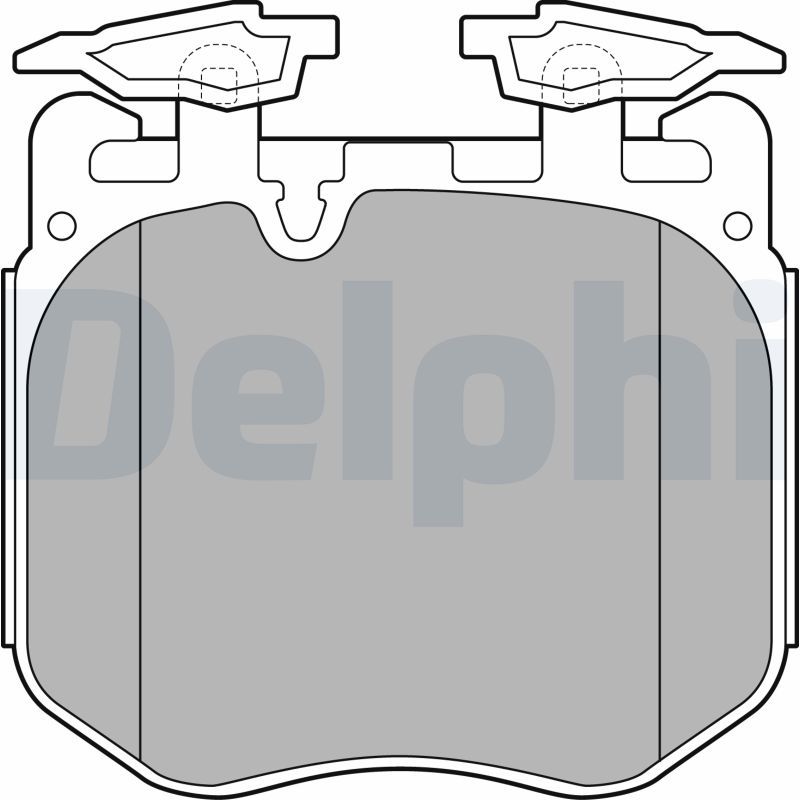 Комплект тормозных колодок, дисковый тормоз DELPHI LP3304