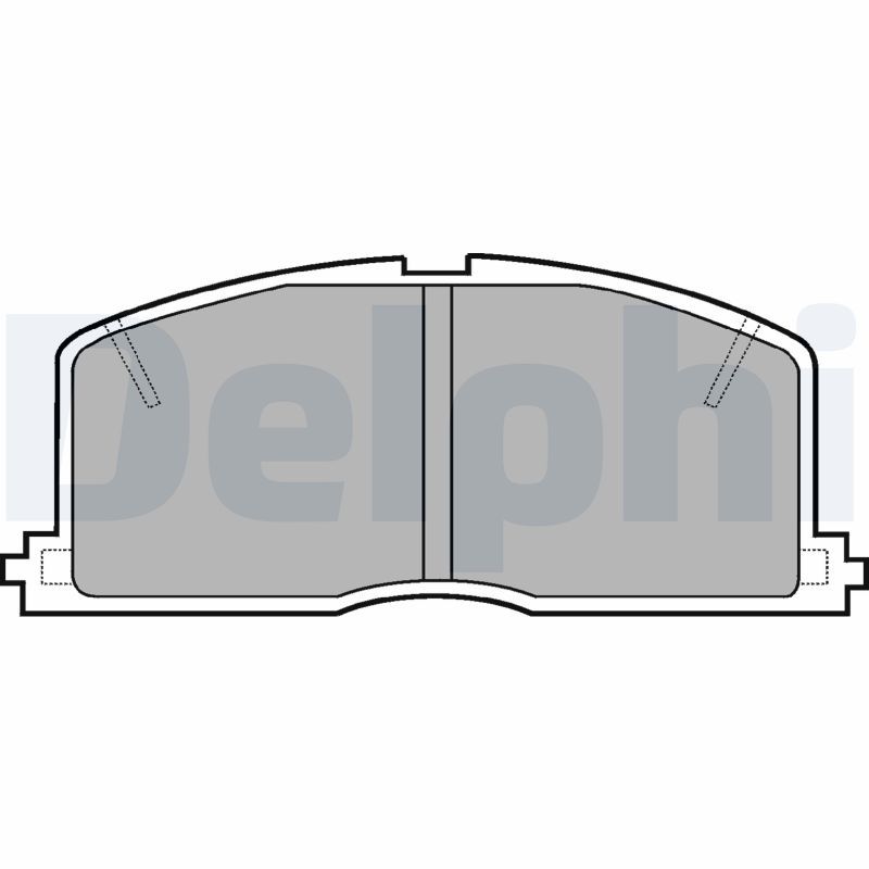 Комплект тормозных колодок, дисковый тормоз DELPHI LP460
