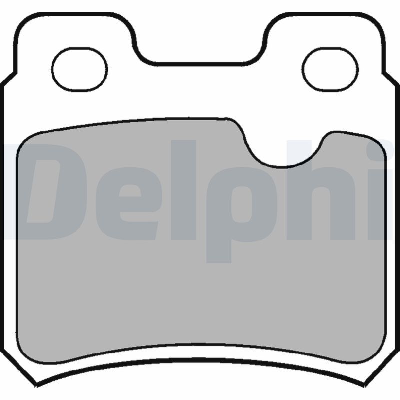 Комплект тормозных колодок, дисковый тормоз DELPHI LP586