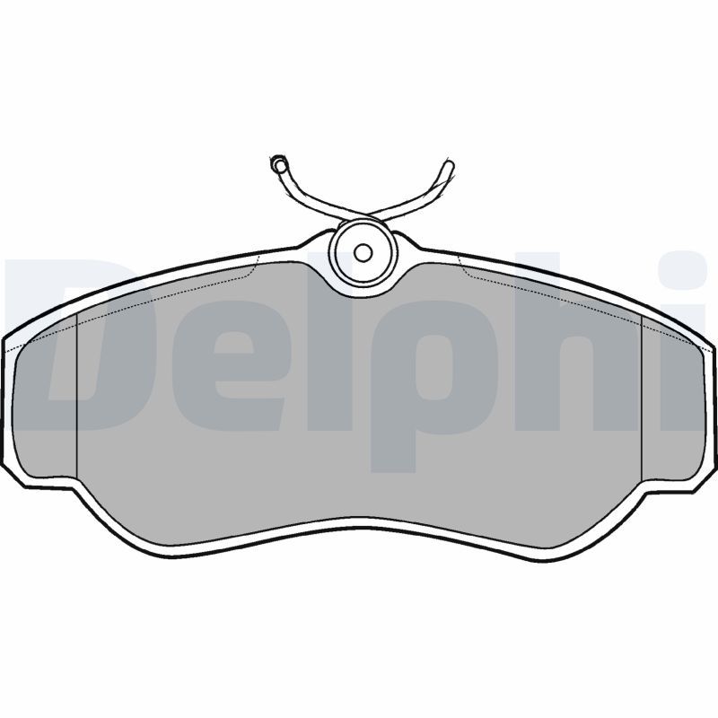 Комплект тормозных колодок, дисковый тормоз DELPHI LP913