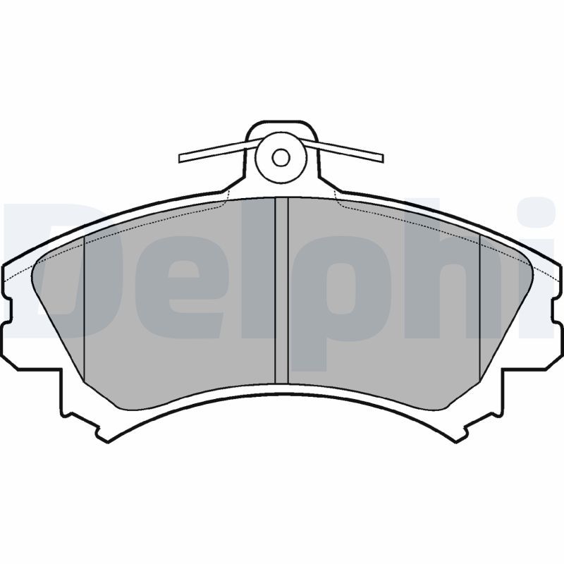 Комплект тормозных колодок, дисковый тормоз DELPHI LP993