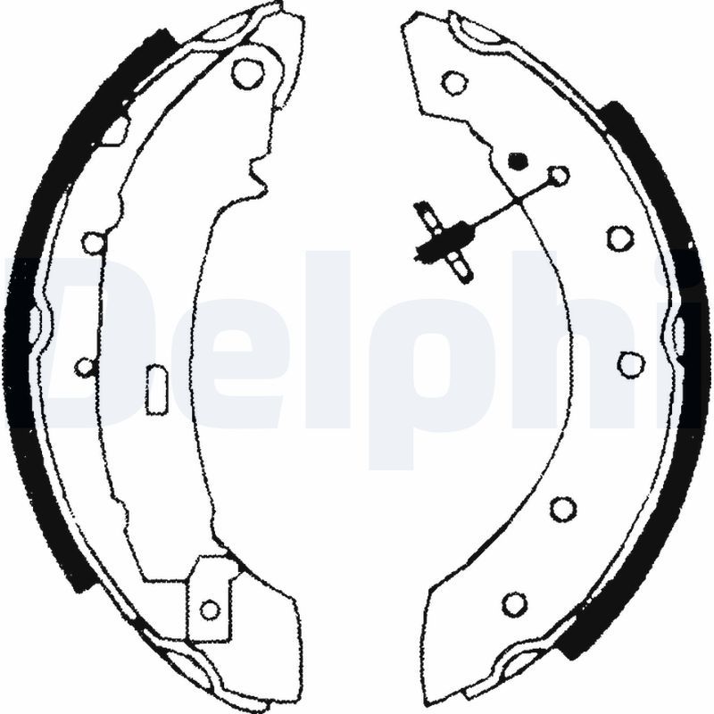Комплект тормозных колодок DELPHI LS1717