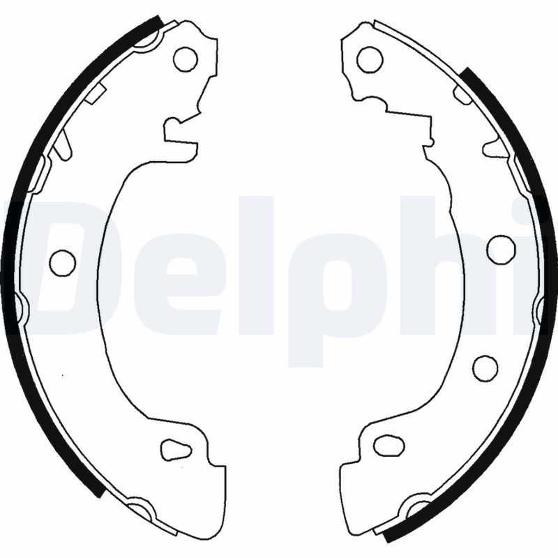 Комплект тормозных колодок DELPHI LS1724