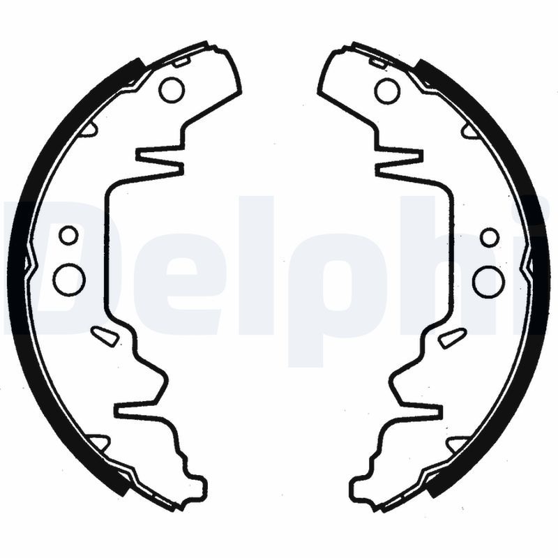 Комплект тормозных колодок DELPHI LS1814