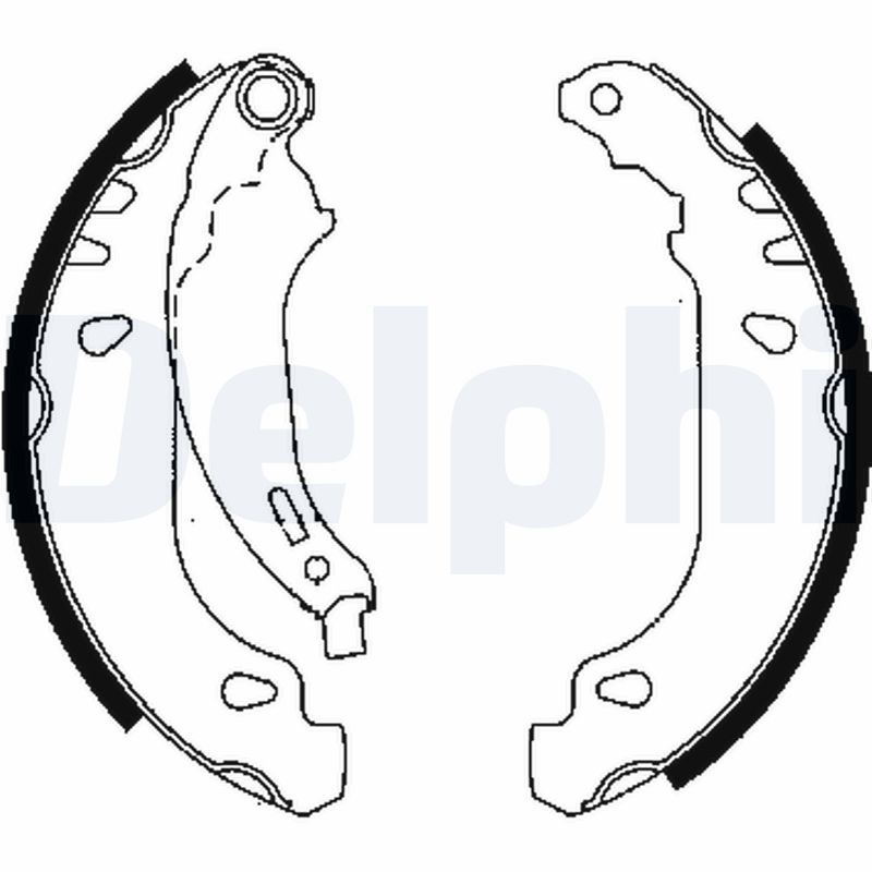 Комплект тормозных колодок DELPHI LS1844