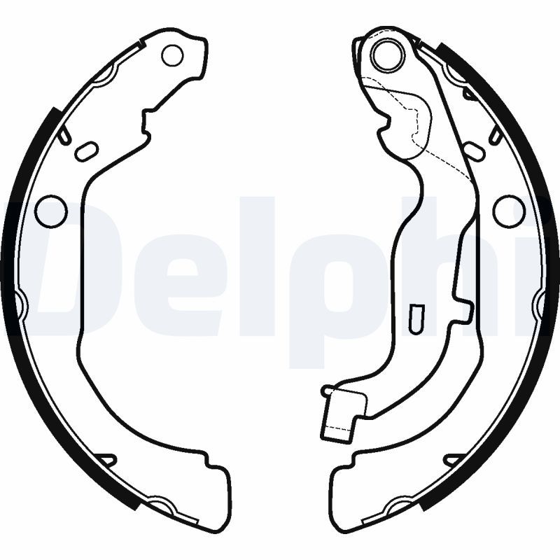Комплект тормозных колодок DELPHI LS2127